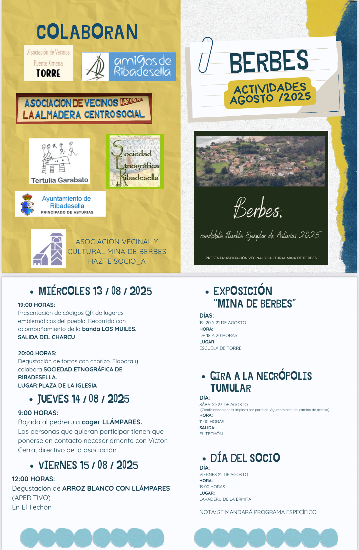 Actividades Agosto 2025